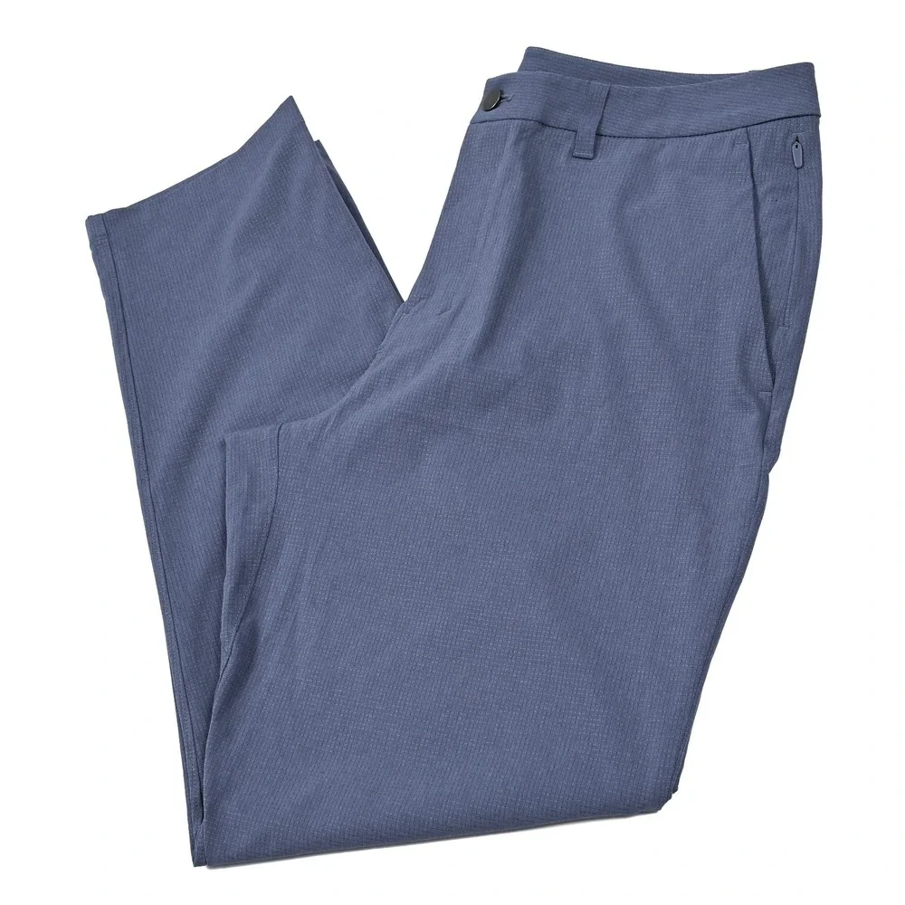 Lululemon Woven Air Pants Mens 34x30 Blue Athleisure Performance Active LM5AXXS‎